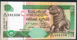 SRI LANKA P108b 10 RUPEES 12.12.2001 #M/310 UNC. - Sri Lanka