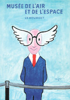 Illustrateur Savignac 1985 CPM Affiche Du Musée De L' Air Et De L' Espace Le Bourget - Savignac
