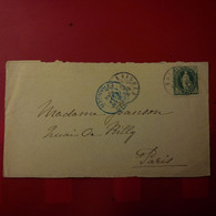 LETTRE BALLAIGUES POUR PARIS 1894 - Poststempel