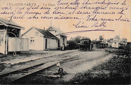 Cul Des Sarts La Gare Tram Tramway Vicinal Chemin De Fer édit Douniau - Cul-des-Sarts