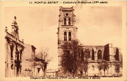CPA AK PONT-St-ESPRIT Cathédrale St-SATURNIN Chapelle Des. (459201) - Pont-Saint-Esprit