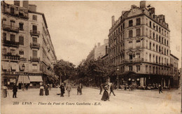 CPA LYON Place Du Pont Et COURS Gambetta (462706) - Lyon 7