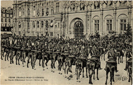 CPA PARIS 4e Fetes Franco-Norvegiennes. Garde D'Honneur Hotel De Ville (464243) - Réceptions