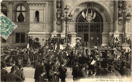 CPA PARIS 4e Arrivée Du Lord Maire A L'Hotel De Ville (464247) - Receptions