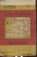 Carte Régionale N°8 : Sud-Ouest 1 Carte Dépliante En Couleurs - Collectif - 0 - Karten/Atlanten