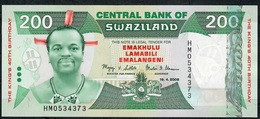 SWAZILAND P35 200 EMALANGENI 2008 COMMEMORATIVE UNC. - Swasiland