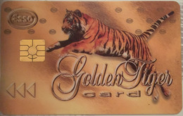 BELGIUM : ESSO  Fuel Card GOLDEN TIGER Card - Other & Unclassified