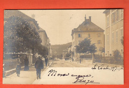 ZSH-03 TRES  RARE Le Locle  Rue De France , TRES ANIME Dos Simple Circulé 1901 - Le Locle