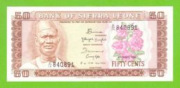 SIERRA LEONE 50 CENTS 1984  P-4e UNC - Sierra Leone