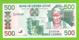 SIERRA LEONE 500 LEONES 1998  P-23b UNC - Sierra Leone