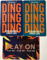 3 CASINO Cards As Pictured - Tarjetas De Casino