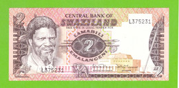 SWAZILAND 2 EMALANGENI 1984  P-8b  UNC - Swasiland