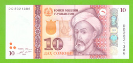 TAJIKISTAN 10 SOMONI 2018  P-24c UNC - Tadjikistan