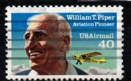 STATI UNITI - 1993 - Piper’s Hair Touches Top Edge Of Design - William T. Piper, Piper Cub - USATO - 3a. 1961-… Used