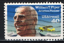 STATI UNITI - 1991 - William T. Piper, Piper Cub - USATO - 3a. 1961-… Afgestempeld