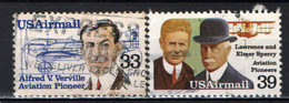 STATI UNITI - 1985 - Alfred V. Verville (1890-1970), Aircraf Designer, Lawrence Sperry (1892-1931) - USATI - 3a. 1961-… Used