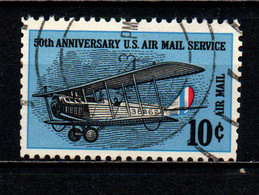 STATI UNITI - 1968 - 50th Anniv. Of Regularly Scheduled U.S. Air Mail Service - USATO - 3a. 1961-… Afgestempeld