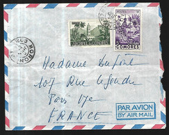 Comores Lettre Du 09 Juin  1955 De Moroni Pour Paris - Lettres & Documents