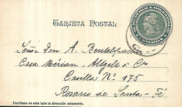 Argentine  1902    Entier Postal De Santa - Fé  Pour  Rosario - Briefe U. Dokumente