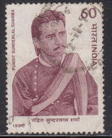 India Used 1990, Pundit Sunderlal Sharma - Used Stamps