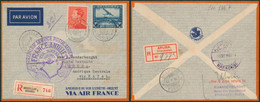 Affranch. Mixte (Poortman) Sur L. Par Avion En R De Bruxelles(1937) > Poste Restante Aruba Via Natal / France-Antilles - Other & Unclassified