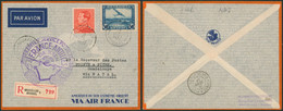 Affranch. Mixte (Poortman) Sur L. Par Avion En R De Bruxelles(1937) > Point à Pitre (Guadeloupe) Via Natal / France - Other & Unclassified