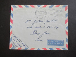 Frankreich 1957 Militärpost FM Absender: AFN CMEB Stempel Poste Aux Armees / Air Mail - Militaire Stempels Vanaf 1900 (buiten De Oorlog)