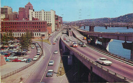Pittsburg Interchanges To Penn-Lincoln Parkway Showing Ramps To Fort Pitt Bridge 1962 - Pittsburgh