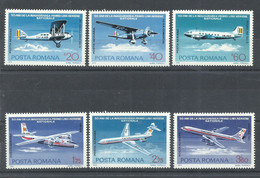 RUMANIA  YVERT  AEREO  239/44    MNH  ** - Ongebruikt