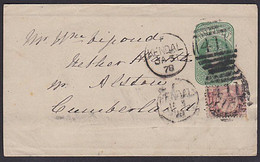 GB 1878 QV ½d Green Wrapper Uprated With ½d Bantam - Covers & Documents