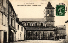 CPA Le Lot Illustre - LACAPELLE-MARIVAL - Place De L'Église (223452) - Lacapelle Marival