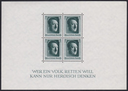 Deutsches Reich   .     Michel  Block 7   (2 Scans)         .    **      .      Postfrisch - Blokken