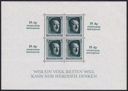 Deutsches Reich   .     Michel  Block  9  (2 Scans)         .    **      .      Postfrisch - Blocks & Kleinbögen