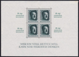 Deutsches Reich   .     Michel  Block  11  (2 Scans)         .    **      .      Postfrisch - Blokken