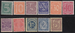 Deutsches Reich   .     Michel  .    Dienst   23/33       .    **  (27: * )    .    Postfrisch - Dienstmarken