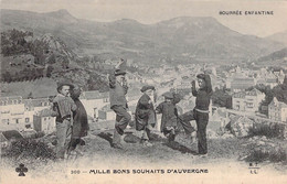 CPA Folklore - BOURREE ENFANTINE - Mille Bons Souhaits D'Auvergne - Enfants - MTIL - Tänze