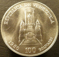 Venezuela - 100 Bolivares 1980 - 50° Anniversario Della Morte Di Sucre - Y# 56 - Venezuela