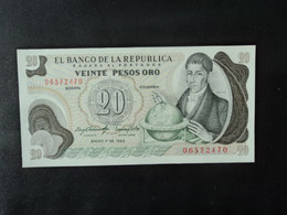 COLOMBIE : 20 PESOS ORO   1.1.1983     P 409d     NEUF - Colombie