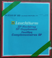 LEUCHTTURM SF Vordrucke - Bund 1989 - Neu Unused - Afgedrukte Pagina's