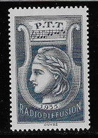 RADIODIFFUSION N° 1 BLEU NEUF ** TB COTE 175 € - France Radiodiffusion