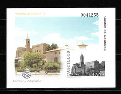 ESPAÑA 2002, PRUEBA LUJO EDIFIL 77 CASTILLO DE CALATORAO. MNH. - Plaatfouten & Curiosa