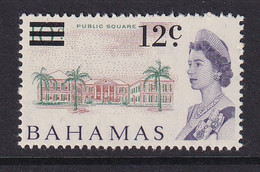 Bahamas: 1966   QE II - Decimal Currency - Surcharge   SG281    12c On 10d    MNH - 1963-1973 Autonomie Interne