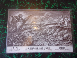 WWI  1918 NACH KULBUT LA MARCHE SUR PARIS NICK NICK PARIS SATIRIQUE  COCHONS HUMANISES - War 1914-18