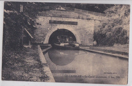 LE CATELET (Aisne) - Le Canal Souterrain Toueur Remorqueur Batellerie - Autres & Non Classés