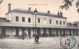 CPA - 73 - CHAMBERY - La Gare - Animé - Chambery