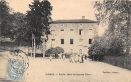 58-LORMES- ECOLE LIBRE DE JEUNES FILLES - Lormes