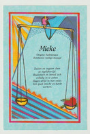 Ansichtkaart-postcard MIEKE - Prénoms