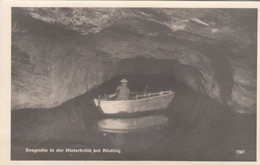 B9398) Seegrotte In Der HINTERBRÜHL Bei MÖDLING - Boot Mann Mit Hut ALT ! - Mödling