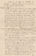 LETTRE. RECIT DE LA CHUTTE DU BALLON 'LE KEPLER', A LEPINE, FAIT PAR LA FERMIERE DE ROUSSILLON Me GALBIN - War 1870