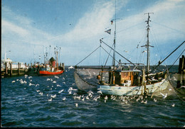 Germany, Lot Of 2 Postkarten, Krabbenfischer, Fishing Boats, Netzeflicken, Nordsee C11d - Pêche